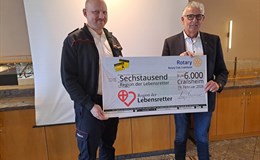 Präsident Werner Meiser und Kreisbrandmeister Joachim Wagner
